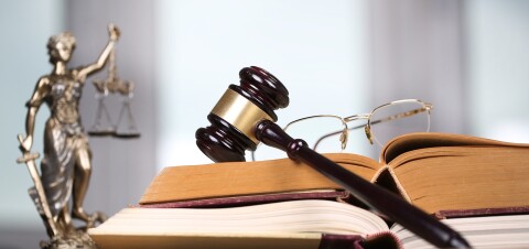 Law justice scale minimal modern light background